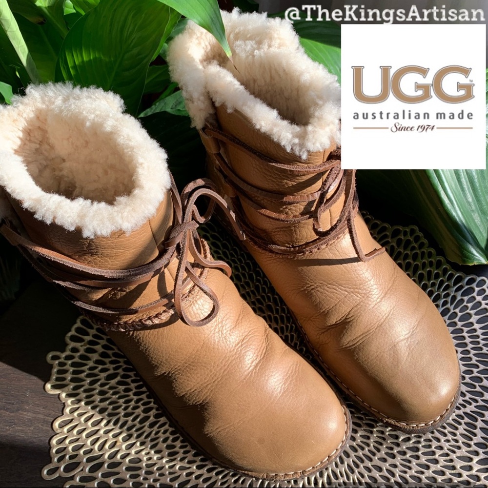 HOST PICK | UGG Shearling Sheepskin Boots Cognac